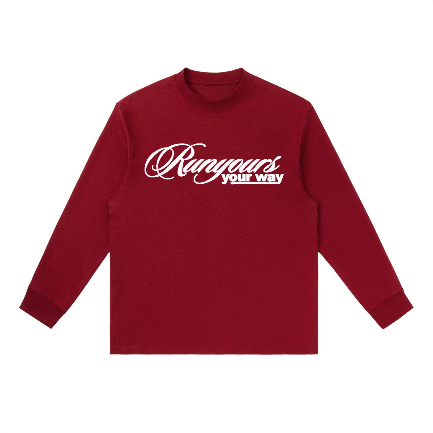 LONG SLEEVE TEE- RED