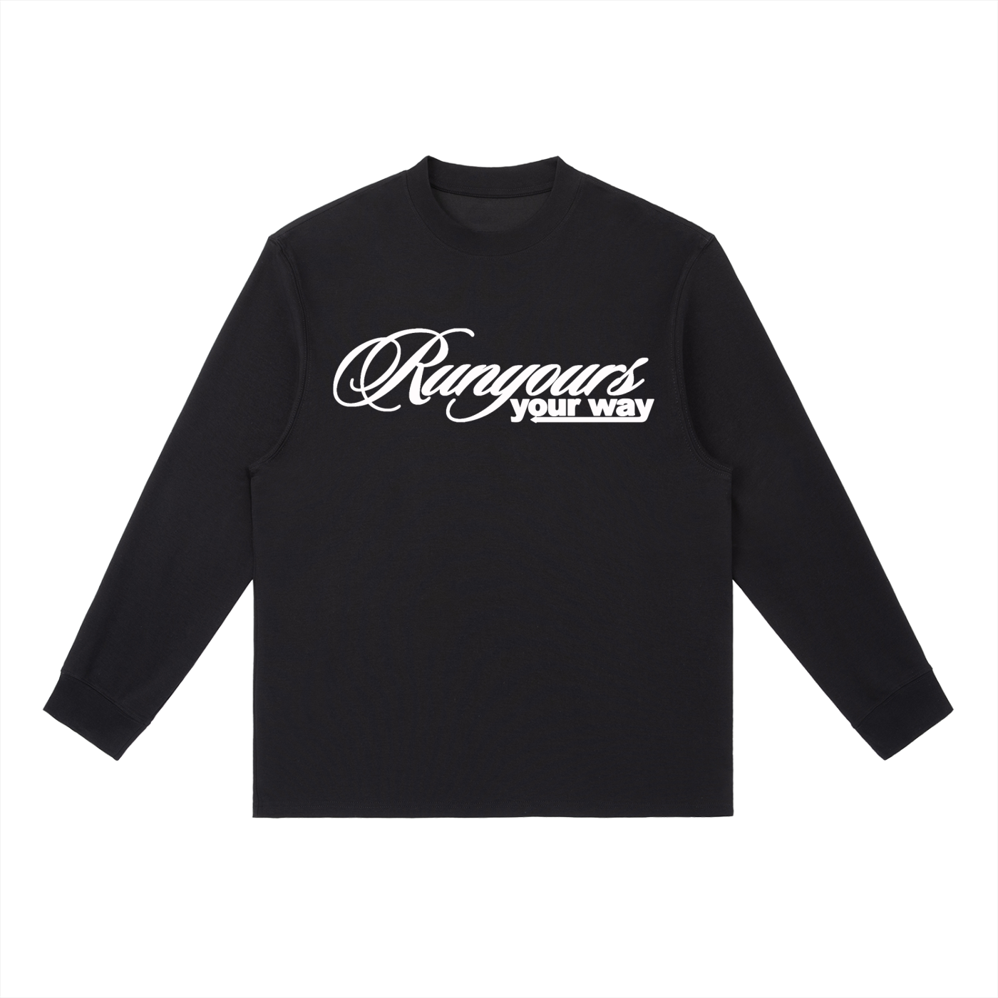 LONG SLEEVE TEE- BLACK