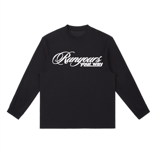 LONG SLEEVE TEE- BLACK